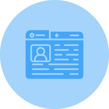 Bağlantı kur. Web simgesi basit illüstrasyon