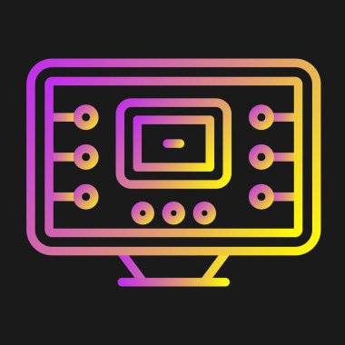 TV 'nin renk gradyan simgesi.