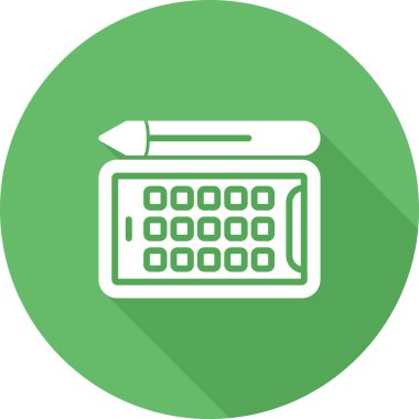 hesap makinesi düz vektör simgesi