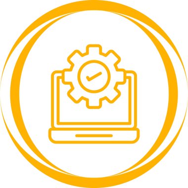 Simge, vektör illüstrasyonu ayarlanıyor