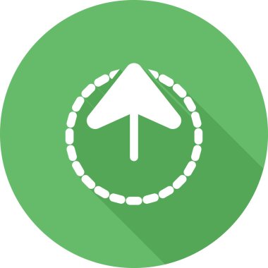 pusula yön ok simgesi rozet biçiminde