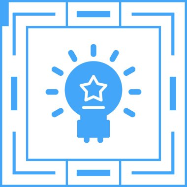 ampul simgesi, vektör illüstrasyonu basit tasarım