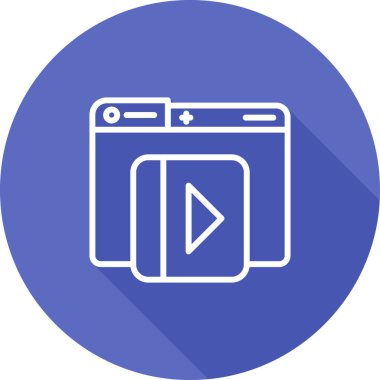 Geliştirme için Web simgesi. Vektör çizim