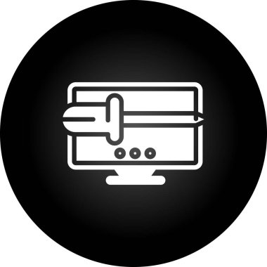 seo modern simgesinin vektör illüstrasyonu