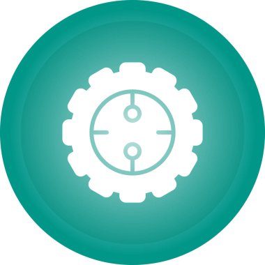 dişli vektör simgesi modern illüstrasyon