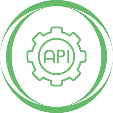 vektör api simgesi illüstrasyonu