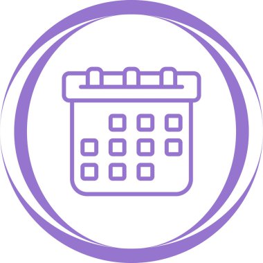 Takvim. Web simgesi basit tasarım