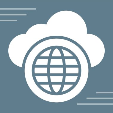 bulut hesaplama simgesi, vektör illüstrasyonu