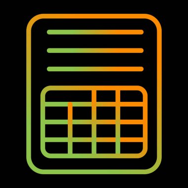 hesap makinesi simgesi, vektör illüstrasyonu