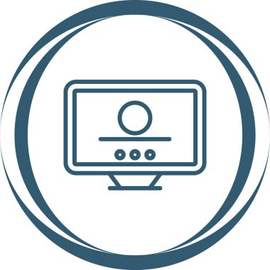 vektör lcd simgesi illüstrasyonu