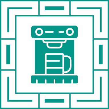 Robot simgesi vektör çizimi çizimi