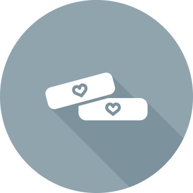 iki kalp vektör simgesi