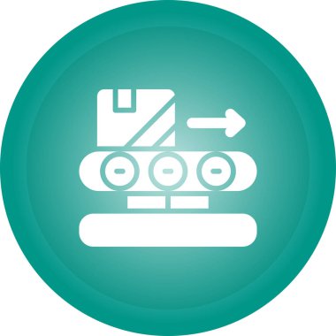 Taşıyıcı bant ikonu vektör illüstrasyonu