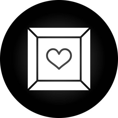 Beyaz arka plan üzerinde izole kalp simgesi. vektör çizim