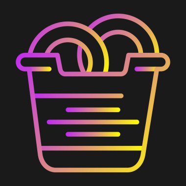 Sepet yemek vektör çizim ile