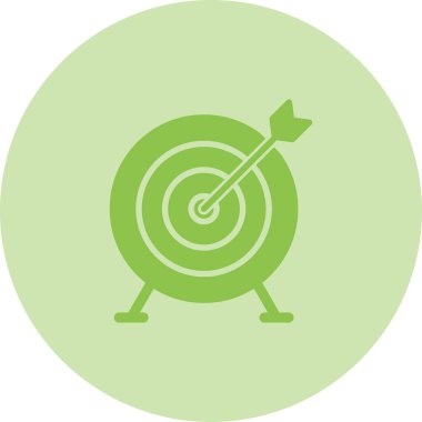 Hedef renkli vektör simgesi