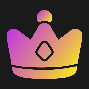 Kral vektör illüstrasyonunun tacı