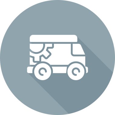 - Araba. Web simgesi vektör illüstrasyonu