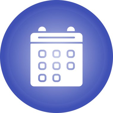 Takvim. Web simgesi basit tasarım