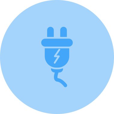 Elektrik dolgu simgesinin vektör illüstrasyonu