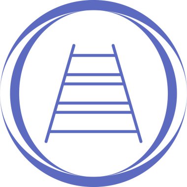 Yapı merdiveni inşa simgesi ana hat biçiminde