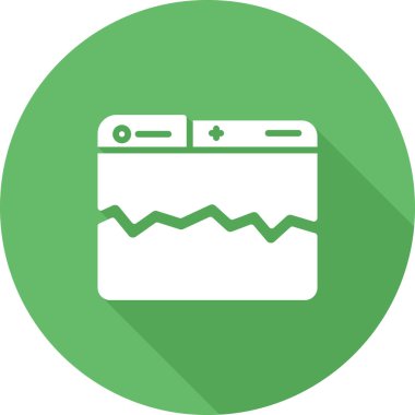 Kırık bağlantı soyut vektör simgesi