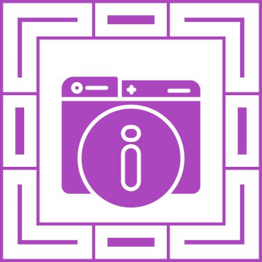 Çamaşır makinesi simgesinin vektör illüstrasyonu