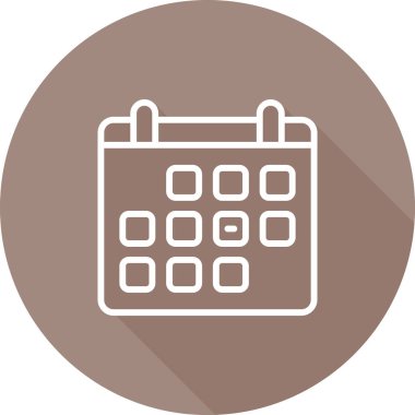 Takvim simgesi vektör illüstrasyonu