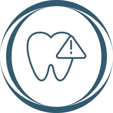 Diş. Web simgesi basit illüstrasyon