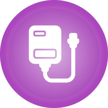 Gaz b simgesinin vektör çizimi, gaz dolgusu