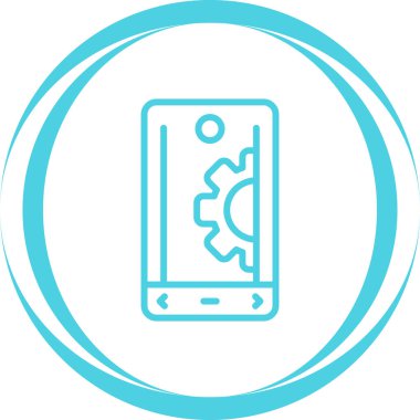 Akıllı telefon. Web simgesi basit tasarım