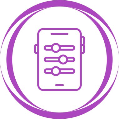 Cep telefonu. Web simgesi basit illüstrasyon