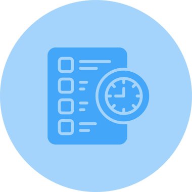 Kontrol listesi. Web simgesi basit illüstrasyon