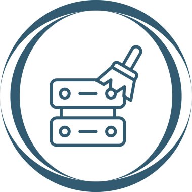 Modern b 'nin vektör illüstrasyonu eksik simgesi