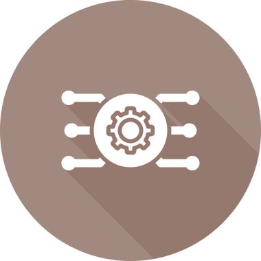 Teçhizat Web simgesi basit illüstrasyon