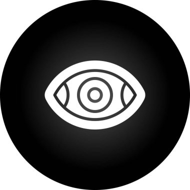 Moda stili izole edilmiş arkaplanda göz simgesi