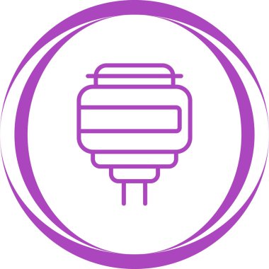 Elektrik dolgu simgesinin vektör illüstrasyonu