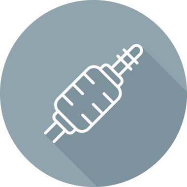 Benzersiz dolgu vektör çizgisi simgesi