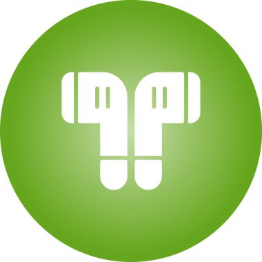 Düz eklenti simgesi, vektör illüstrasyonu