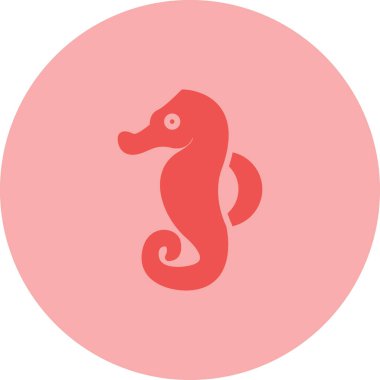 Bir deniz atının vektör çizimi