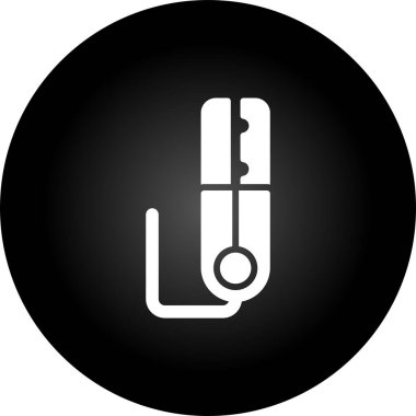 Termometre ve tıbbi konsept için illüstrasyon vektör simgesi