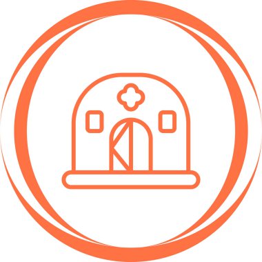 Cami simgesinin vektör illüstrasyonu