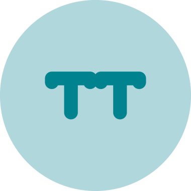 Modern b 'nin vektör illüstrasyonunda müziğin eksik simgesi