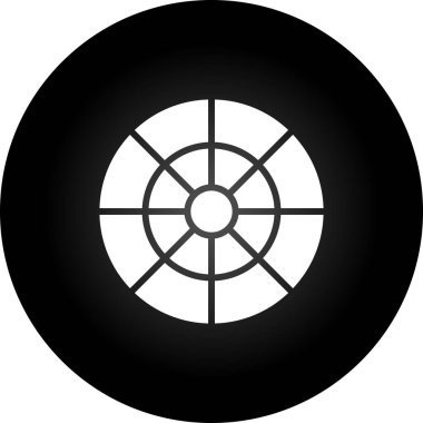 Yuvarlak topun vektör simgesi