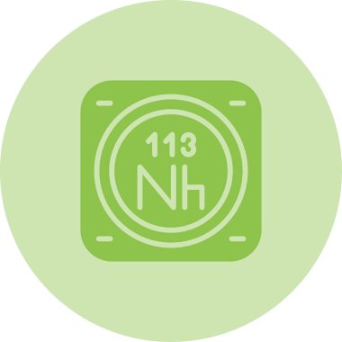 h 2 ile izole edilmiş yeşil ve beyaz çizgi resim simgesi