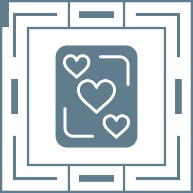 kalp kartı simgesini ana hatlarıyla sevmek