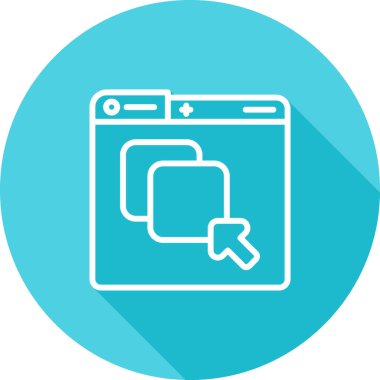 İnternet sitesi renkli vektör simgesi