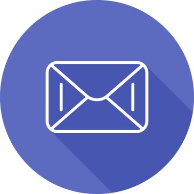 mail icon, vector illustration simple design