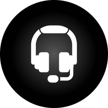 kulaklık simgesi çizimi, vektör 