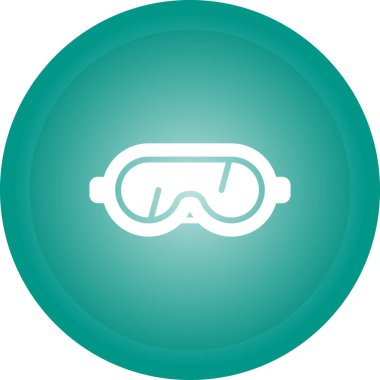 Gözlükler. Web simgesi basit illüstrasyon